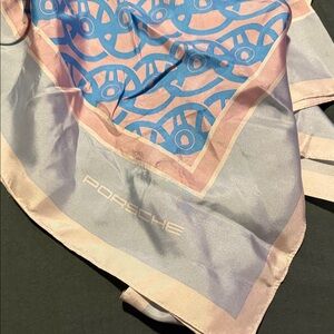 Porsche Design Scarf in Purple and Cream